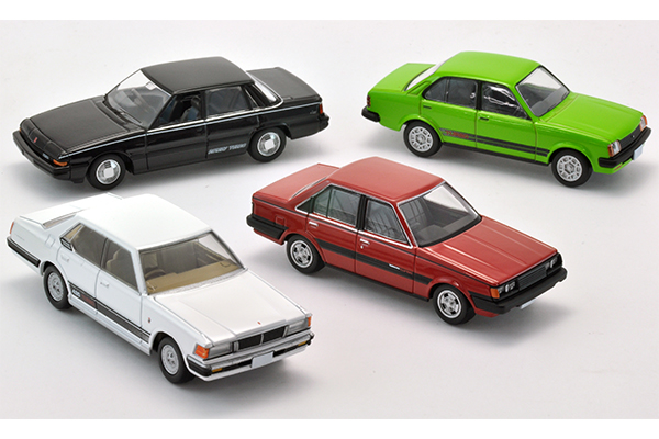 最安挑戦！ ミニカー 1/64 LV-NEO 1980年代のターボ車 4MODELS [232827 